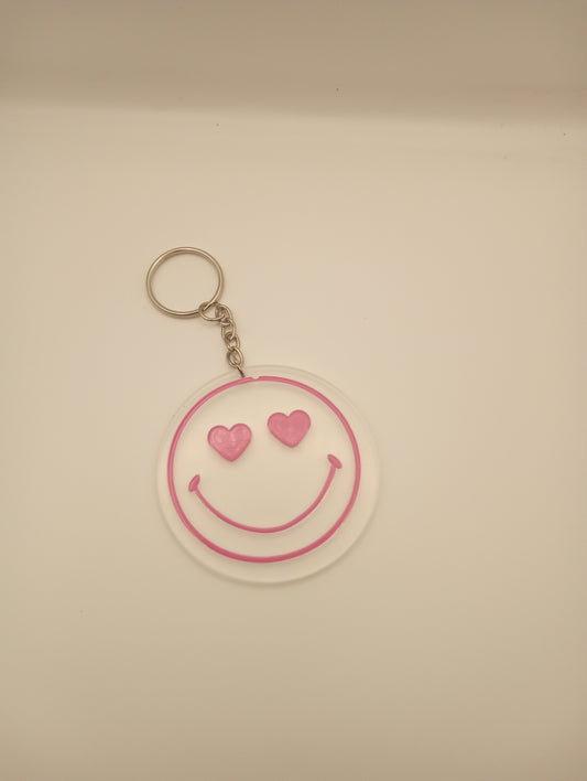 Happy Face Keychain - Smile Everywhere You Go!