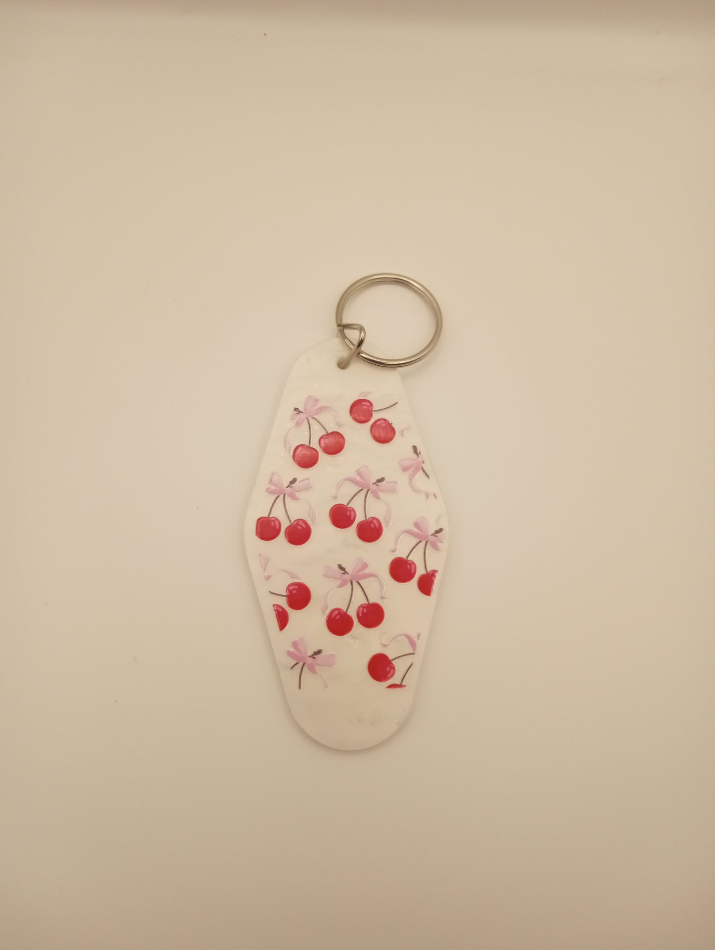 Cherry Motel Keychain - Sweet Vintage Style Key Holder