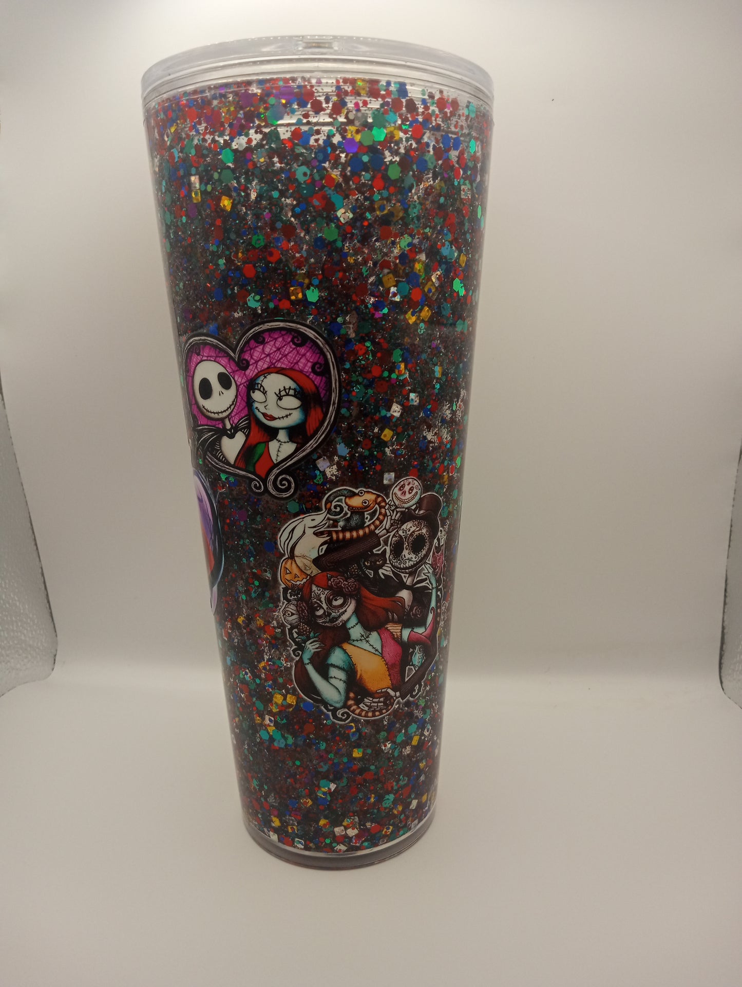 Jack & Sally Snowglobe Tumbler 24oz - Nightmare Before Christmas Theme