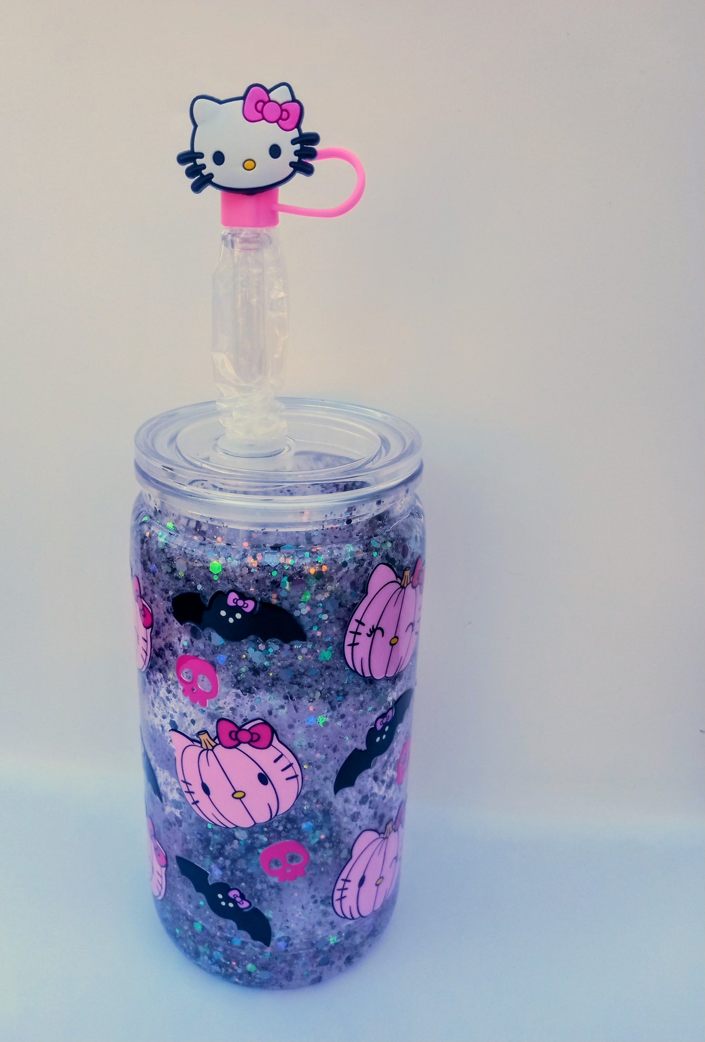 Halloween Hello Kitty Tumbler 16oz - Spooky Kawaii Travel Cup
