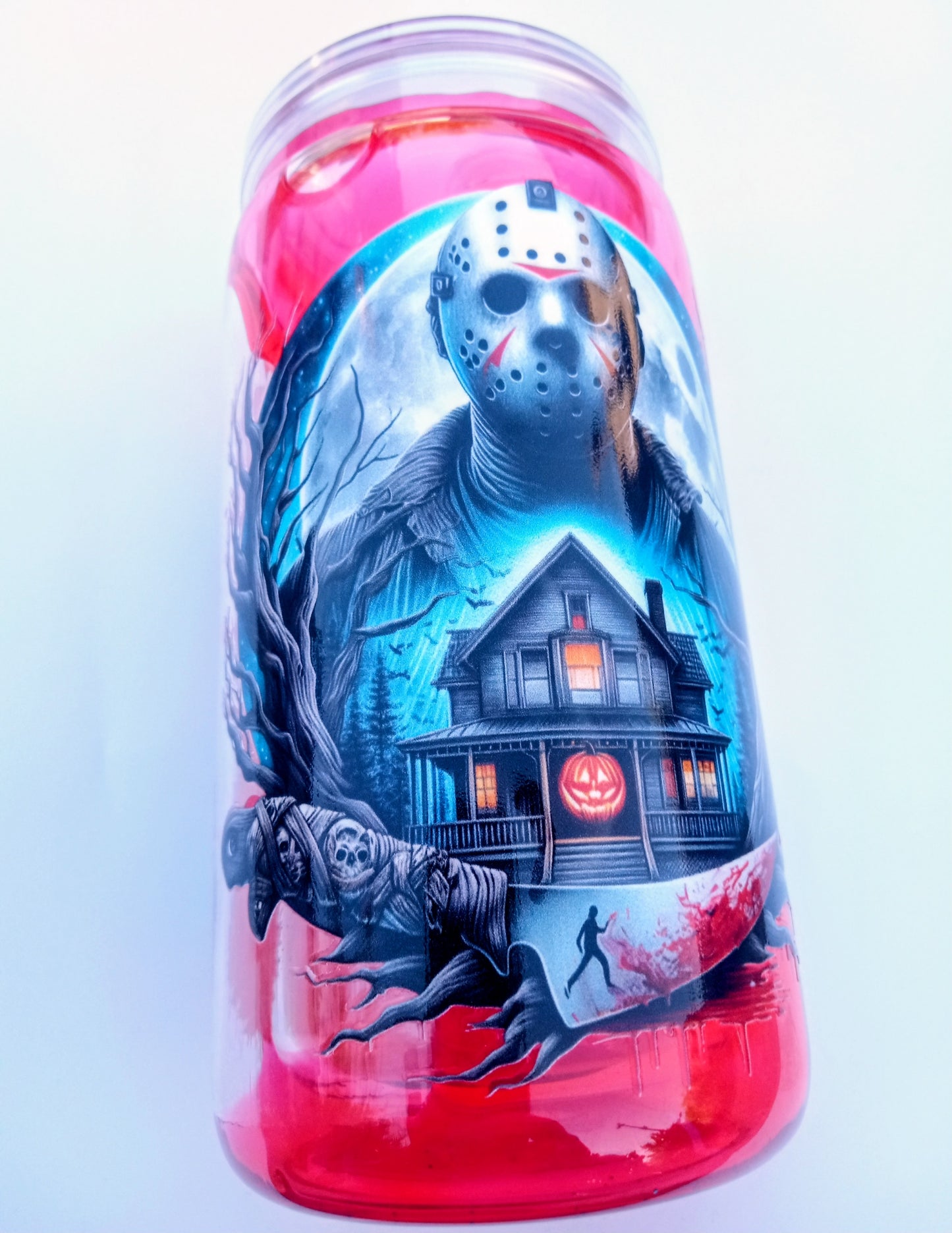 Jason Voorhees Friday the 13th Tumbler - 16oz Horror Movie Plastic Cup