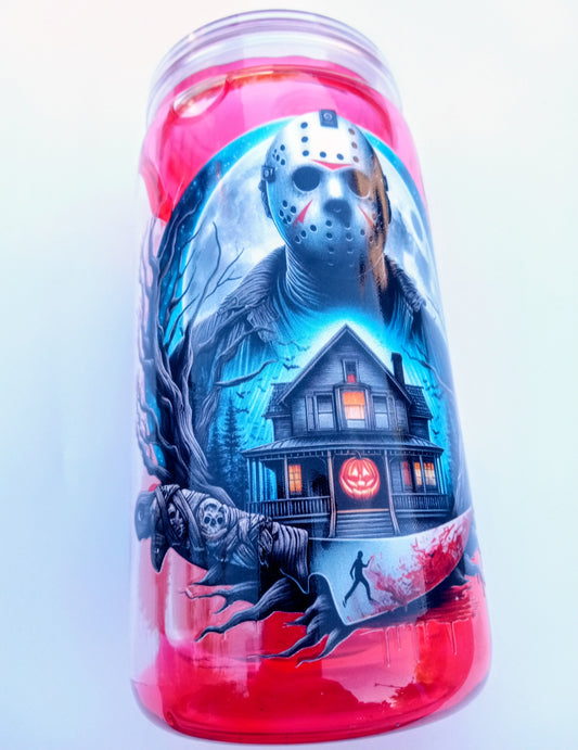 Jason Voorhees Friday the 13th Tumbler - 16oz Horror Movie Plastic Cup
