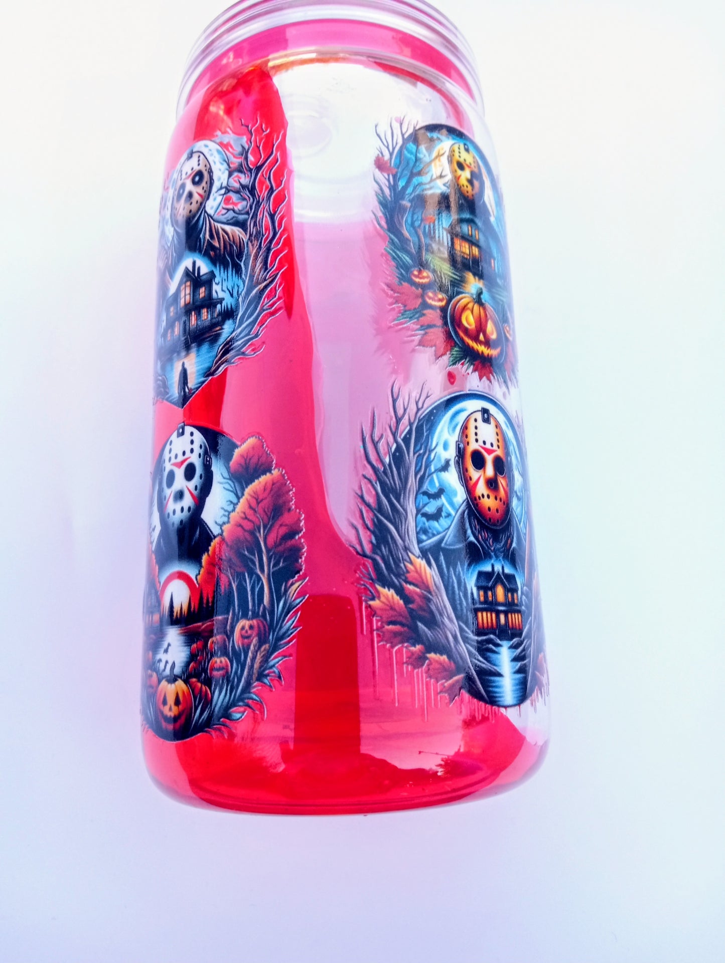 Jason Voorhees Friday the 13th Tumbler - 16oz Horror Movie Plastic Cup