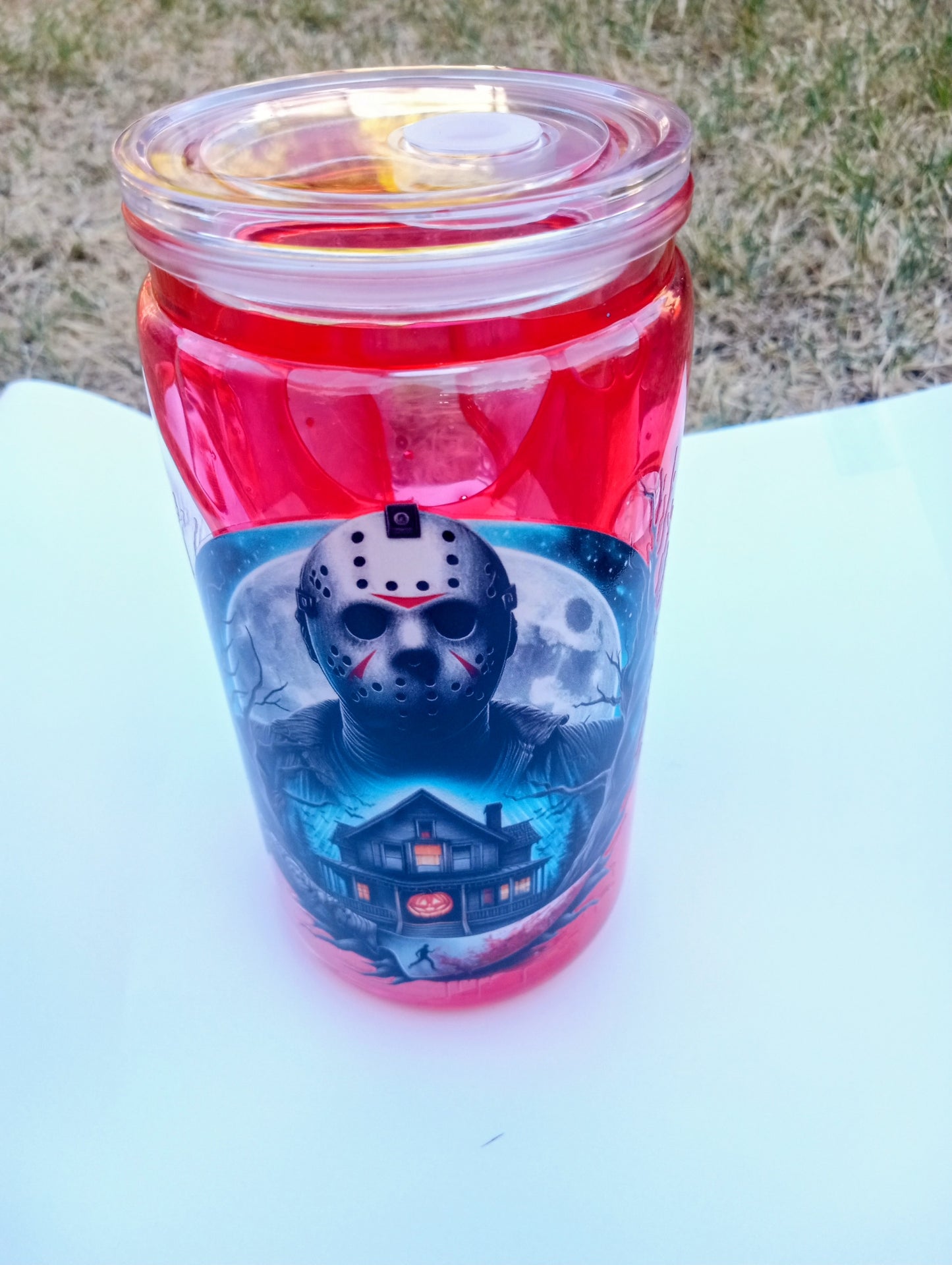 Jason Voorhees Friday the 13th Tumbler - 16oz Horror Movie Plastic Cup