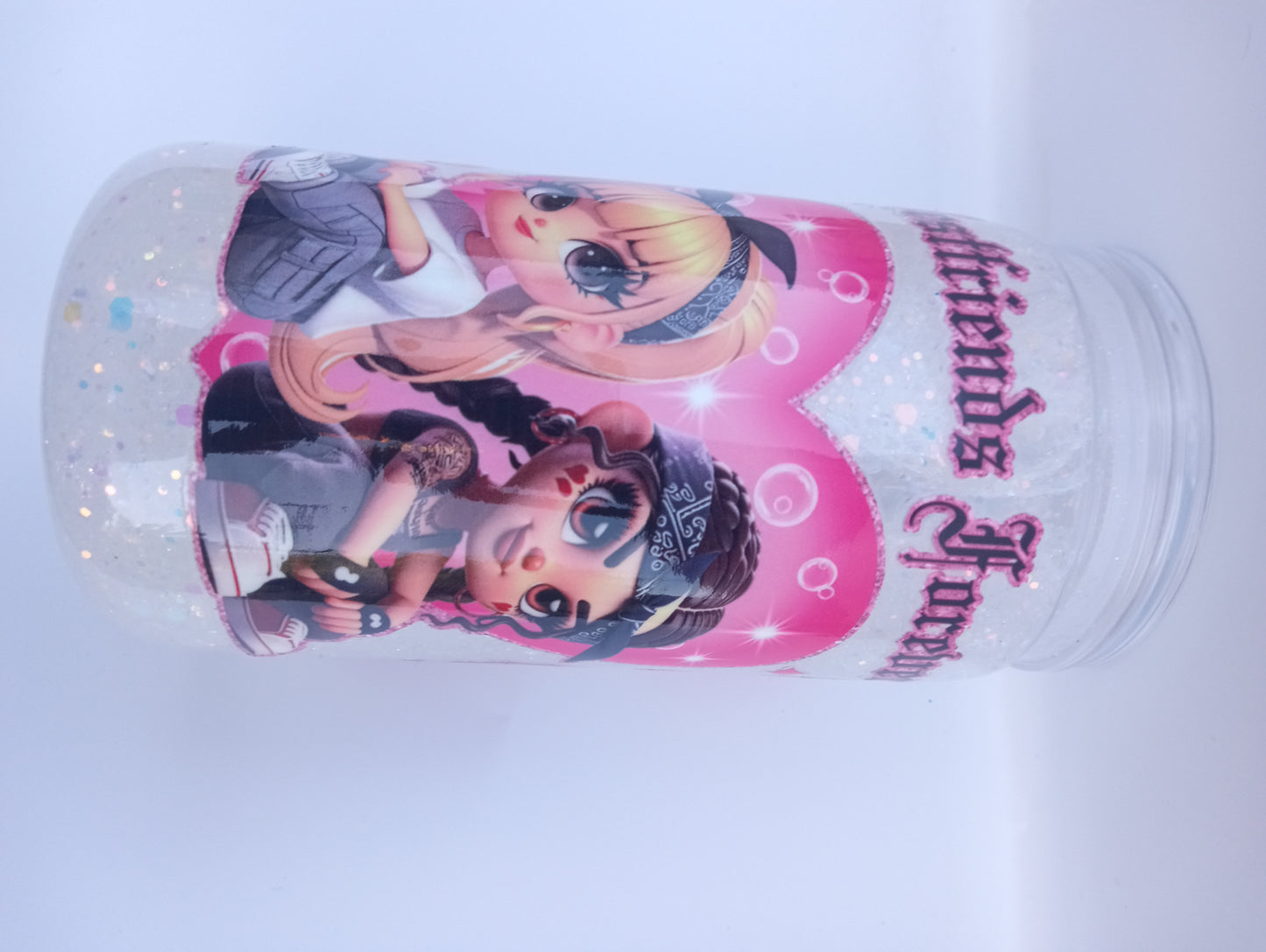 Best Friends Tumbler 16oz - Cute Friendship Gift Cup with Lid