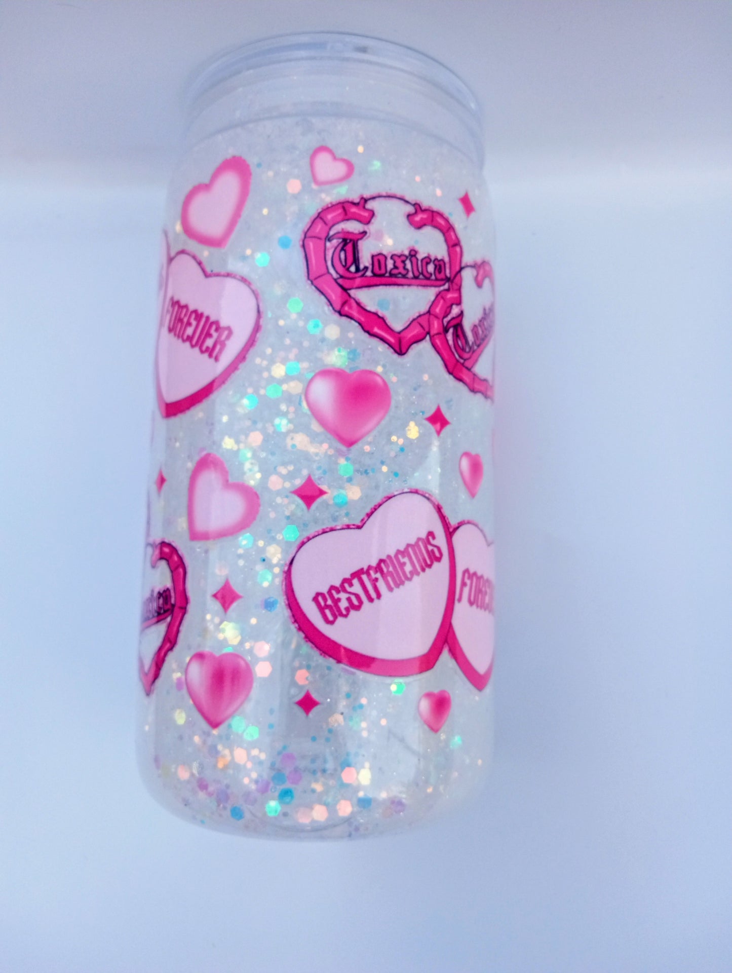 Best Friends Tumbler 16oz - Cute Friendship Gift Cup with Lid