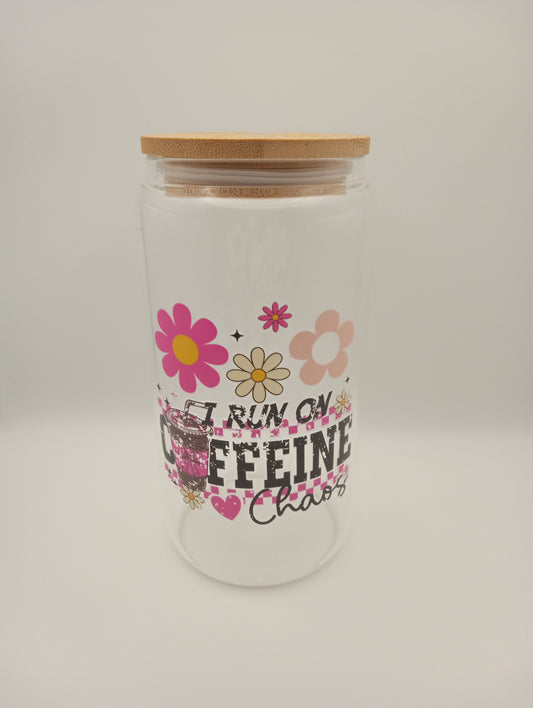 Coffee Quote themed 16oz tumbler
