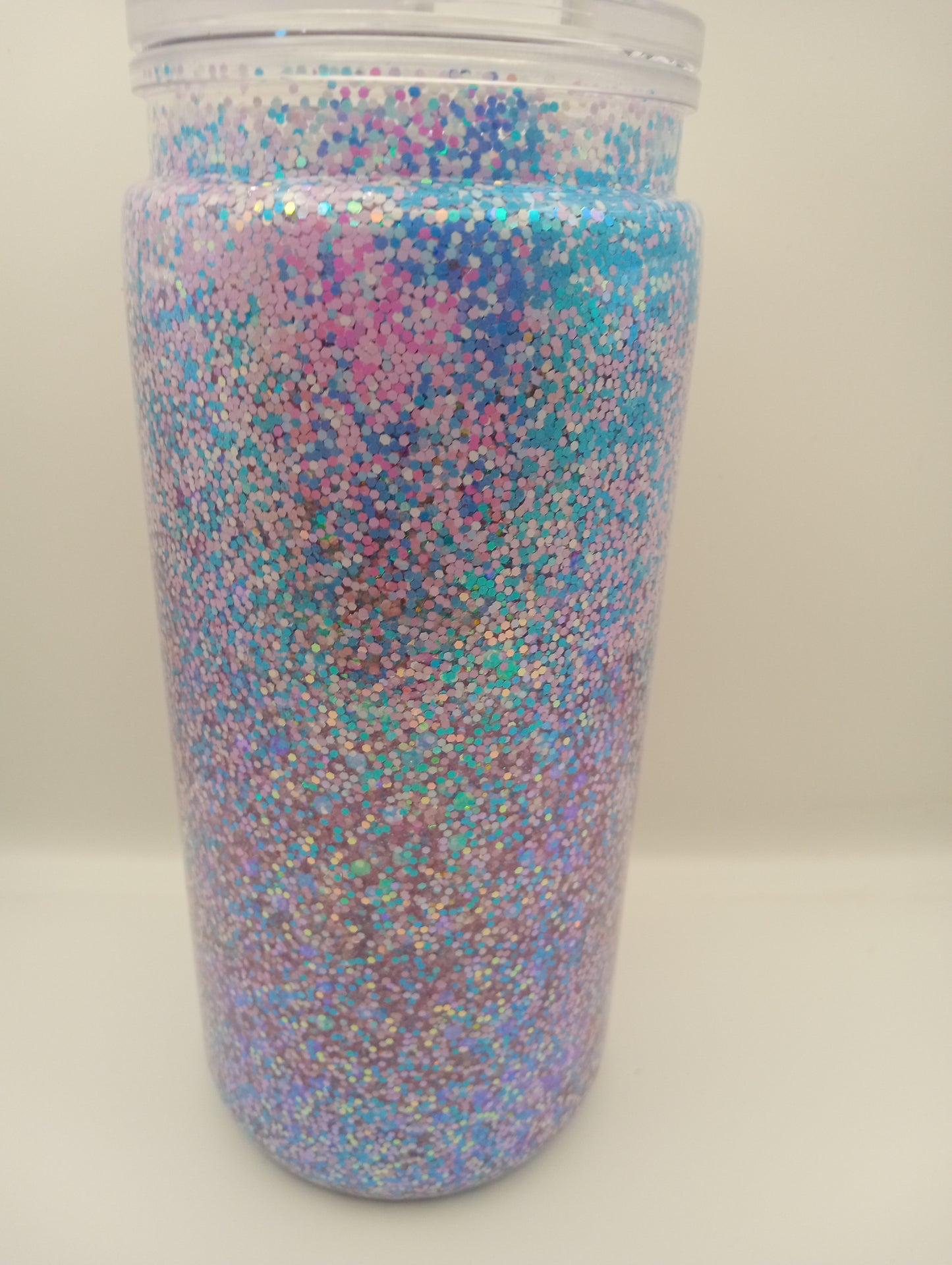 Pink Pretty Girl vibe themed 20oz snowglobe tumbler
